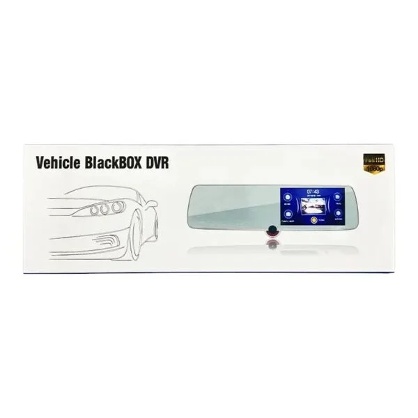 دوربین ثبت وقایع آینه‌ای سه لنز برند Vehicle BlackBOX DVR مدل 3390